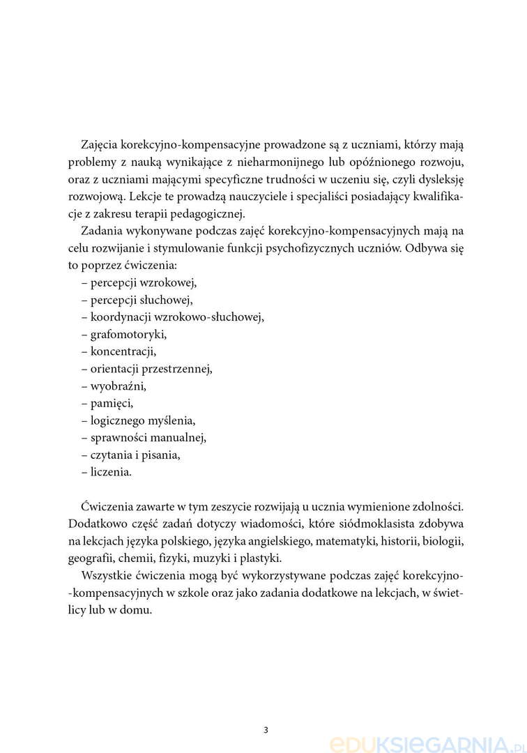 Trening szkolny. Klasa 7