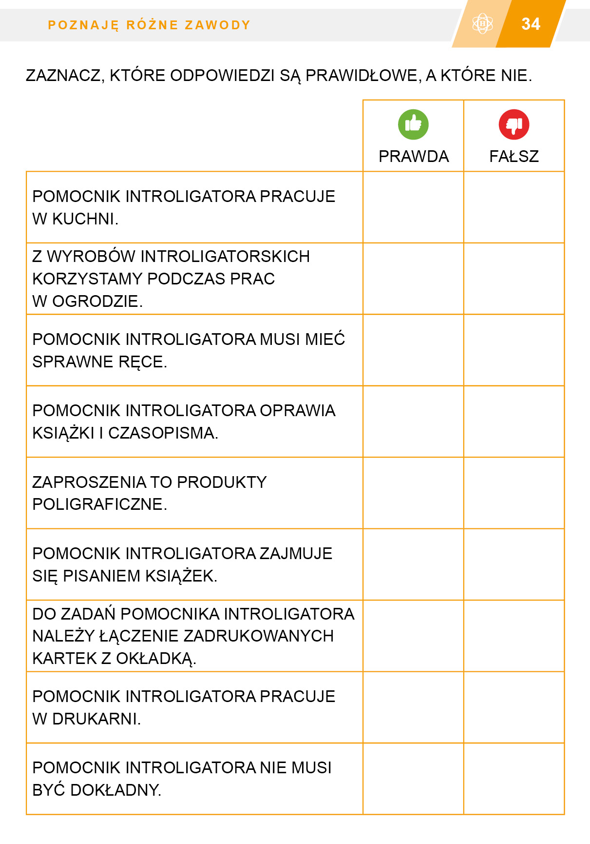 Jestem aktywny zawodowo. Karty pracy