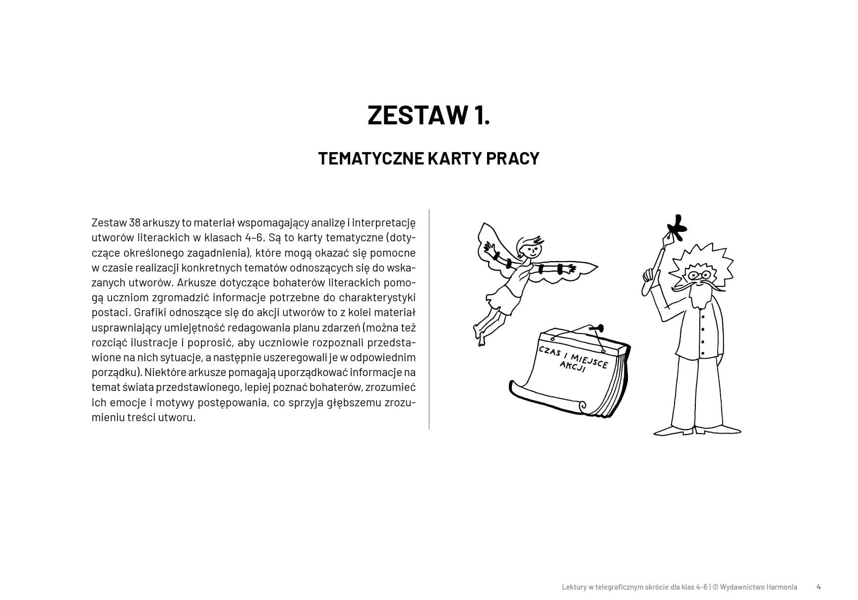 Lektury w telegraficznym skrócie dla klas 4-6