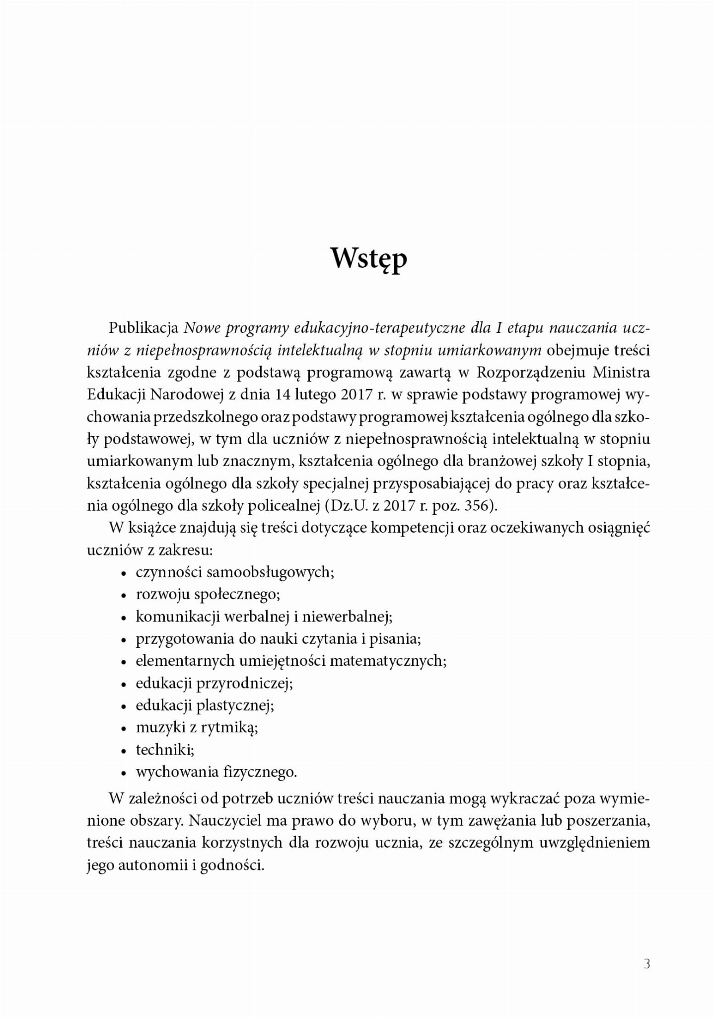 Nowe programy edukacyjno-terapeutyczne dla I etapu nauczania