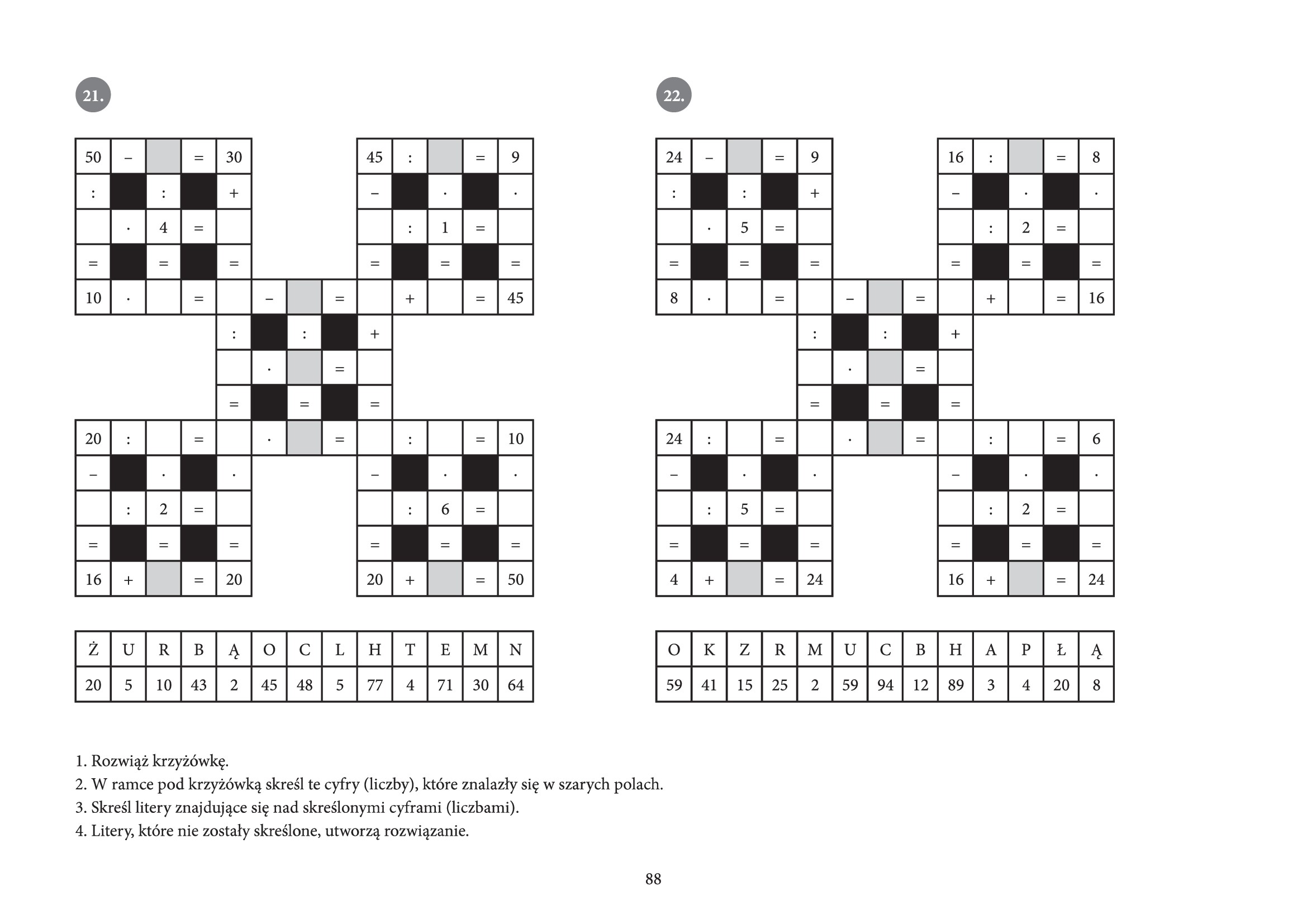 Mnożenie i dzielenie od 2 x 2 do 5 x 10 (10 x 5)