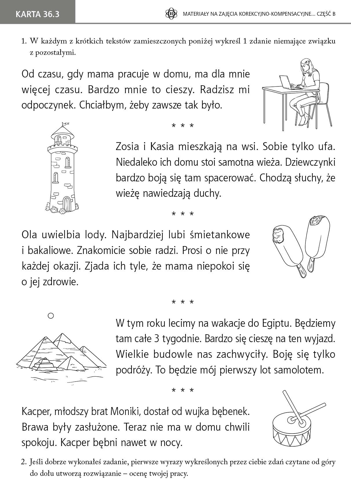 Materiały na zajęcia korekcyjno-kompensacyjne. Część B