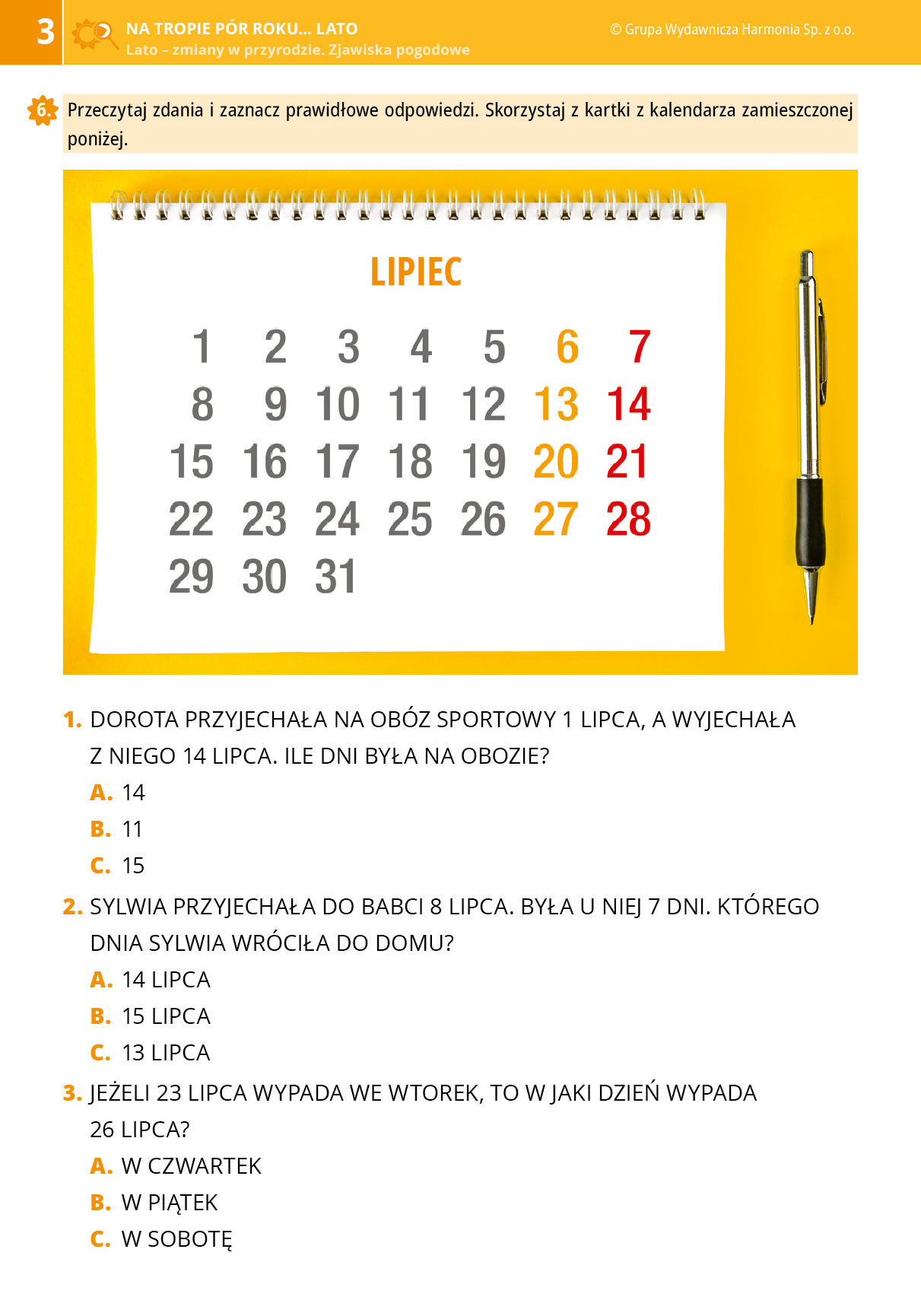 Na tropie pór roku. Lato
