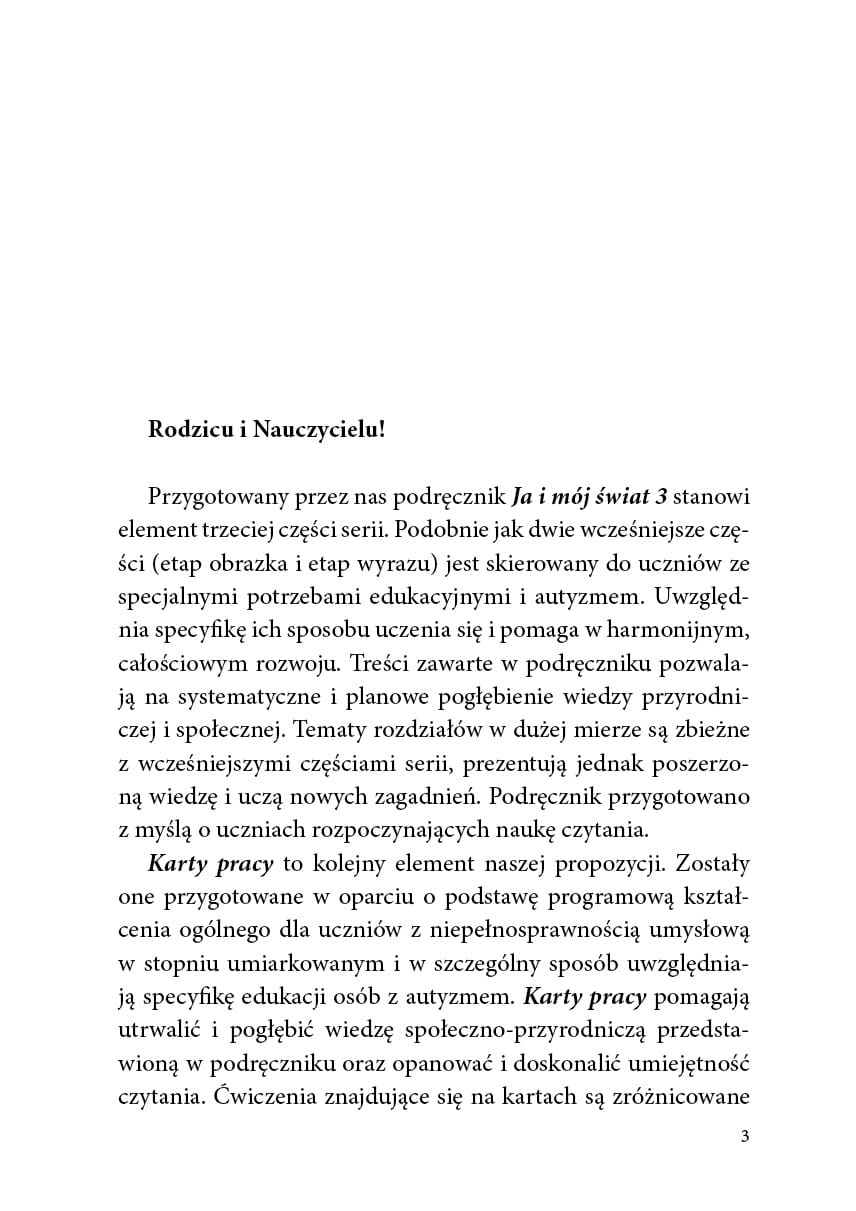 Ja i mój świat 3. Karty pracy