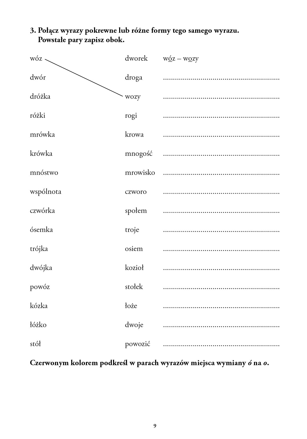 Ćwiczenia w terapii dysleksji i dysortografii dla uczniów klas IV–VI. Ó – U