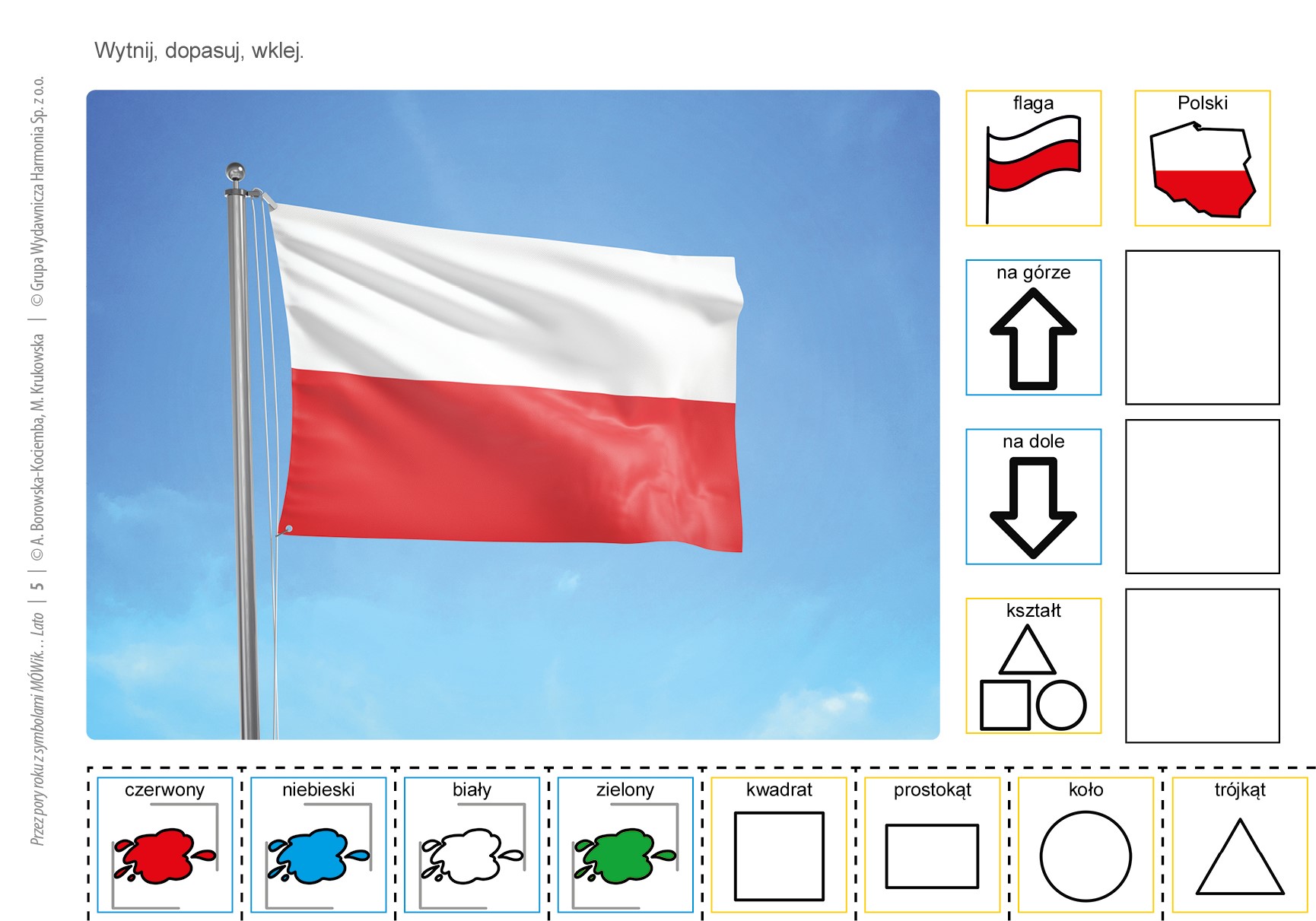 Przez pory roku z symbolami MÓWik. Lato