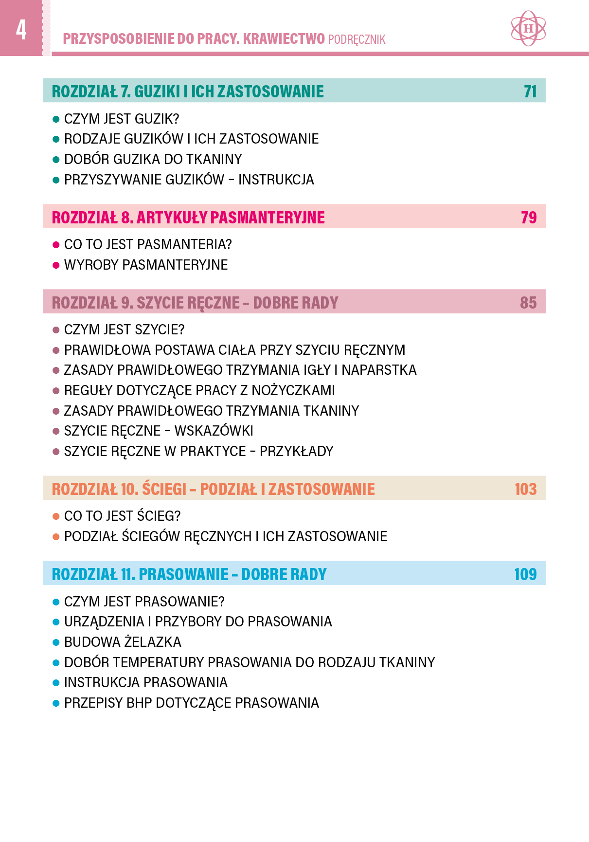 Przysposobienie do pracy. Krawiectwo. Podręcznik