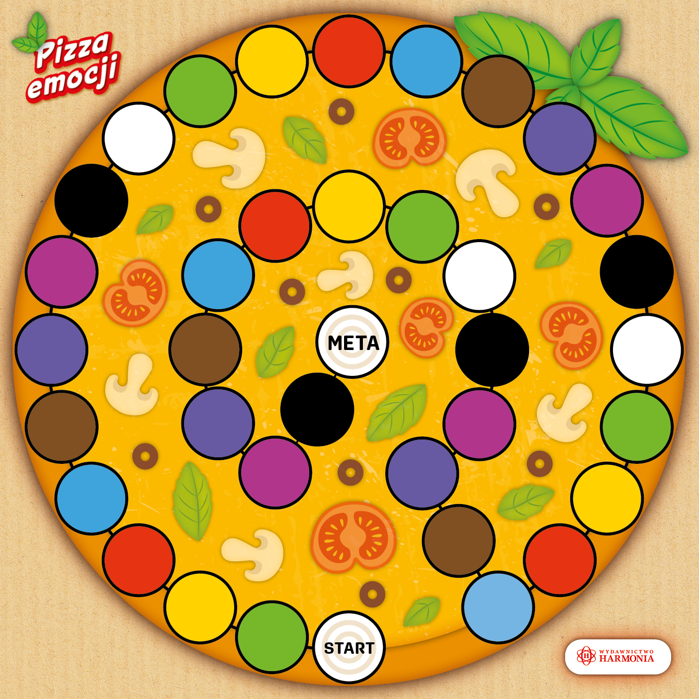 Pizza emocji. Zestaw dla dzieci ułatwiający wyrażanie i opisywanie uczuć