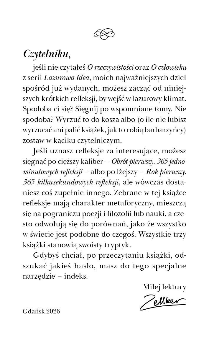 Rok jak krok pierwszy. 365 kilkunastosekundowych metaforycznych refleksji