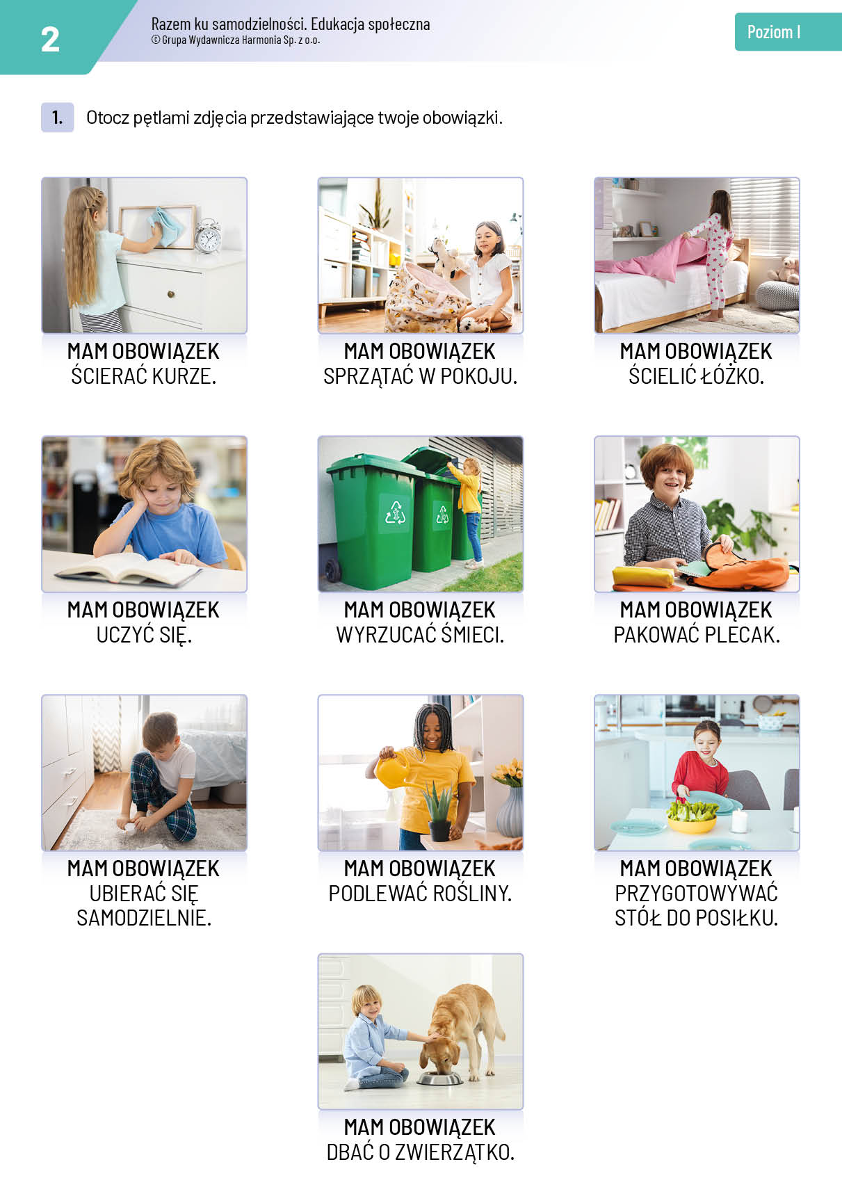 Razem ku samodzielności. Poziom I. Edukacja społeczna