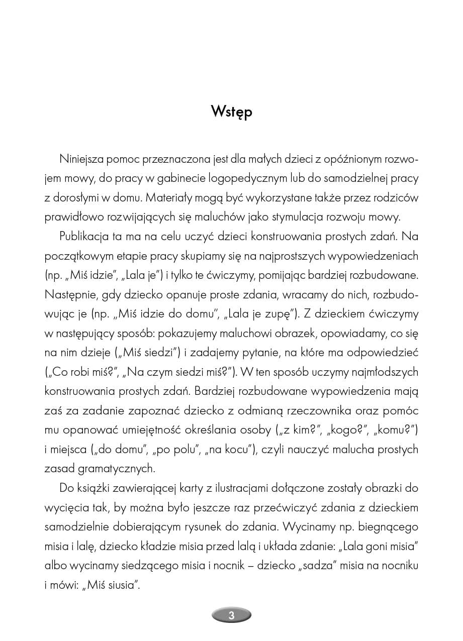 Lubię mówić. Materiały do terapii opóźnionego rozwoju mowy. Część 4