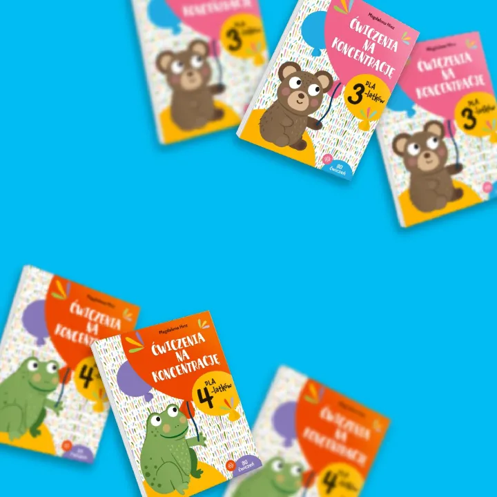 Ćwiczenia na koncentrację dla 3 latków i dla 4 latków