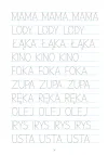 Piszę wielkie litery po śladzie