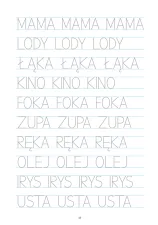Piszę wielkie litery po śladzie