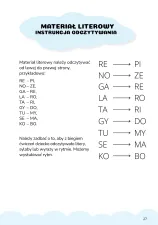 Książeczka sakkadowa do nauki czytania i ćwiczeń ruchów oczu