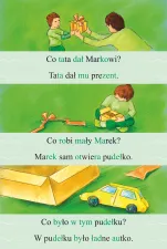  Historyjki obrazkowo-zdaniowe z pytaniami