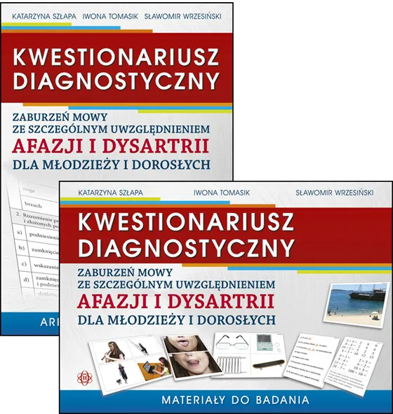 Kwestionariusz diagnostyczny zaburzeń mowy ze szczególnym uwzględnieniem afazji i dysartrii dla młodzieży i dorosłych. Komplet